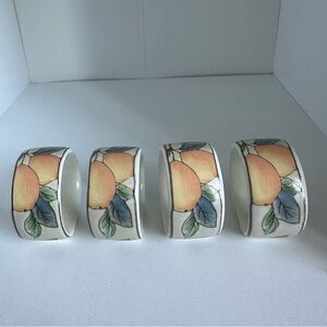 Mikasa Garden Harvest Napkin Rings Set of 4